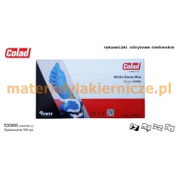 COLAD 530900 NITRILE GLOVES BLUE materialylakiernicze.pl